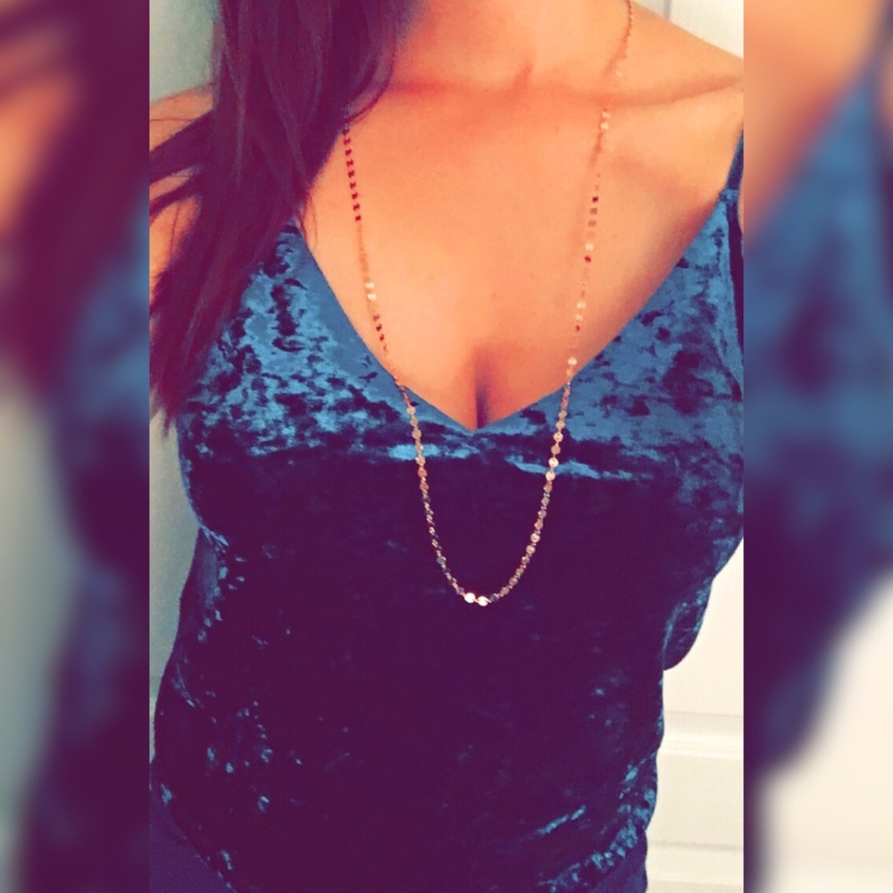 Rose gold / Gold Sequins Wrap Necklace